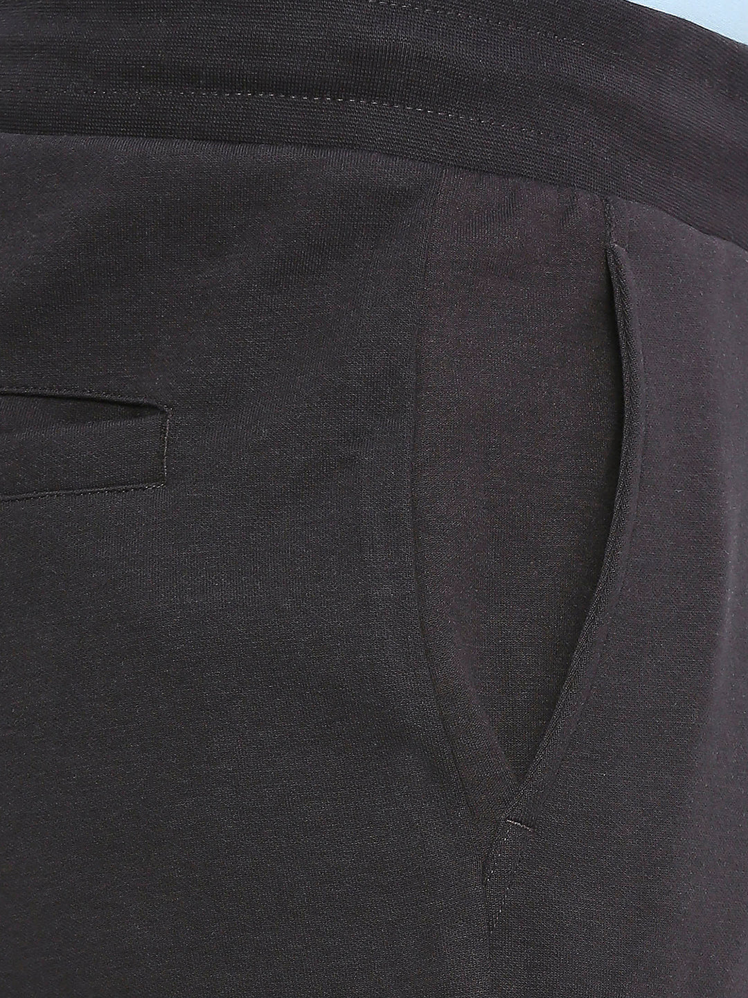 Men Cotton Slate Grey Trackpant - Underjeans by Spykar
