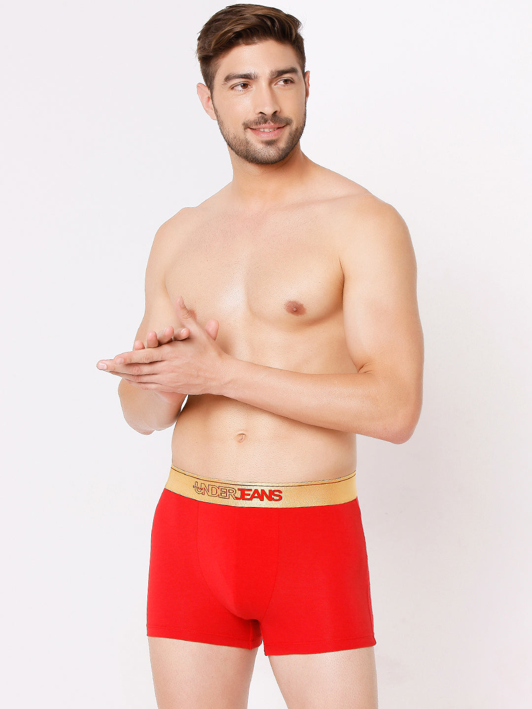 Underjeans By Spykar Men Assorted Cotton Blend Brief (Pack Of 2)
