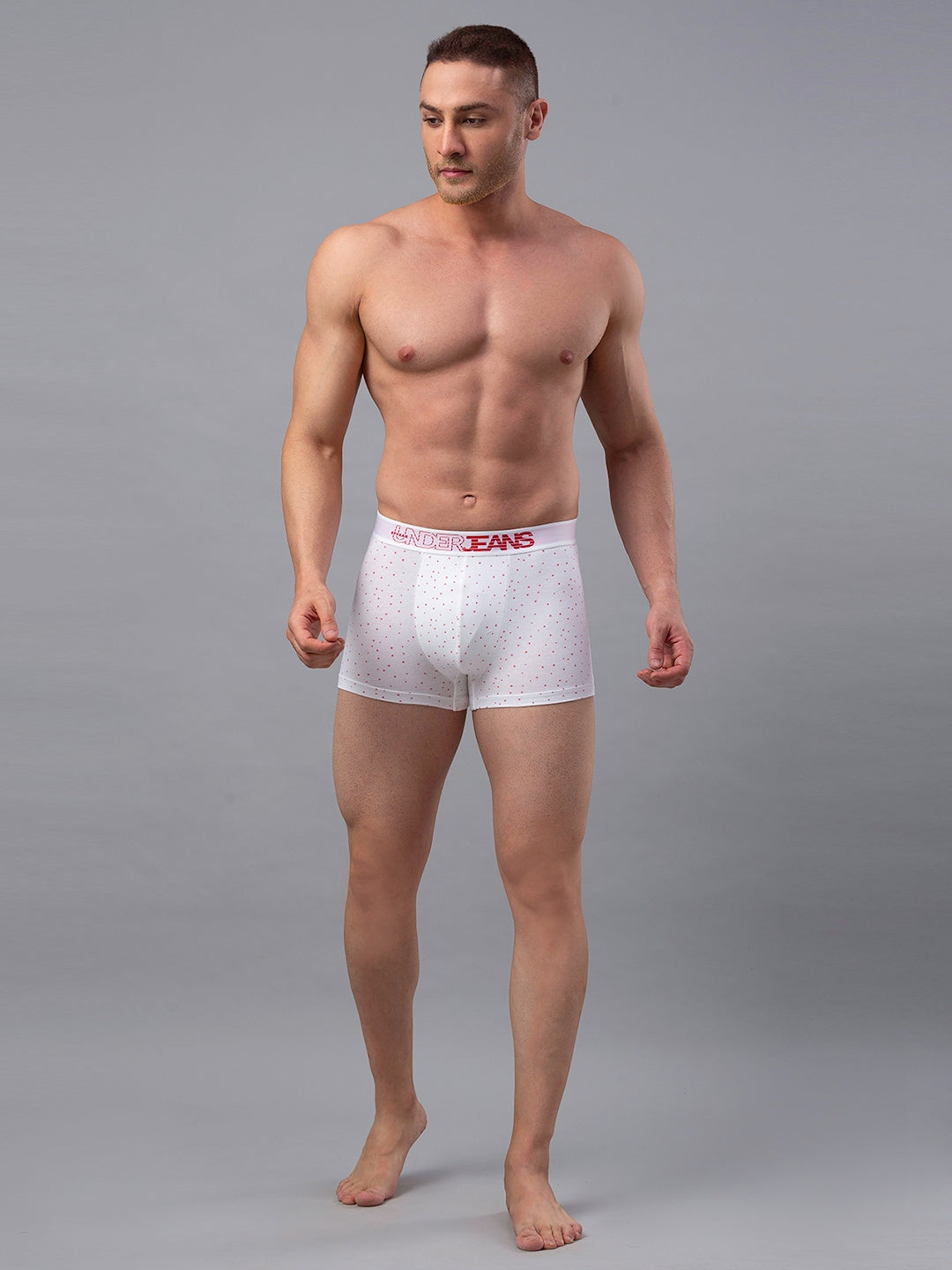 Men Cotton Blend Trunk Pack Of 2- Underjeans By Spykar