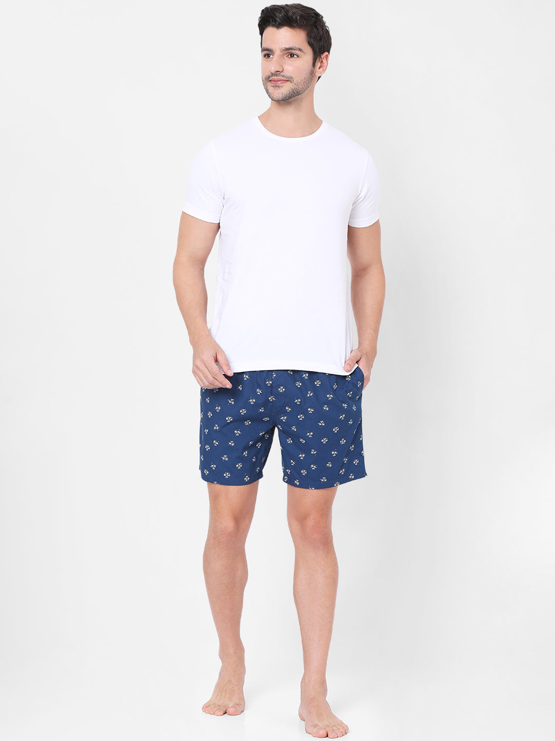 Men Beige Cotton Boxers- Underjeans By Spykar