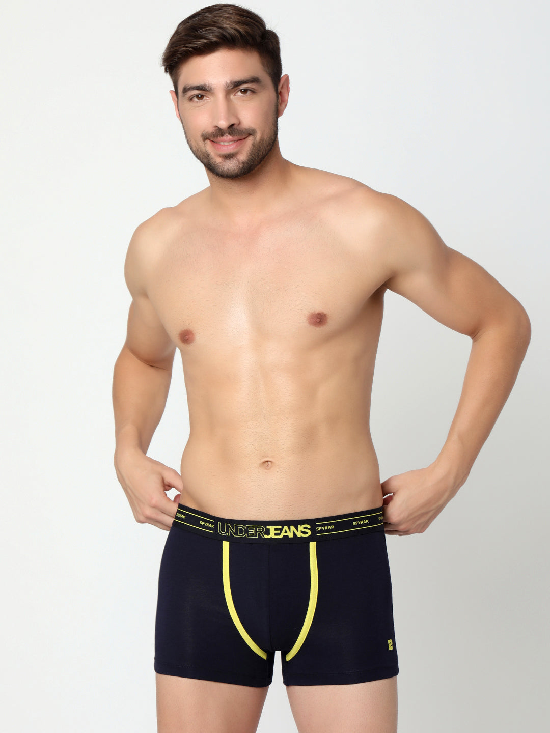 Underjeans By Spykar Men Assorted Cotton Blend Brief (Pack Of 2)