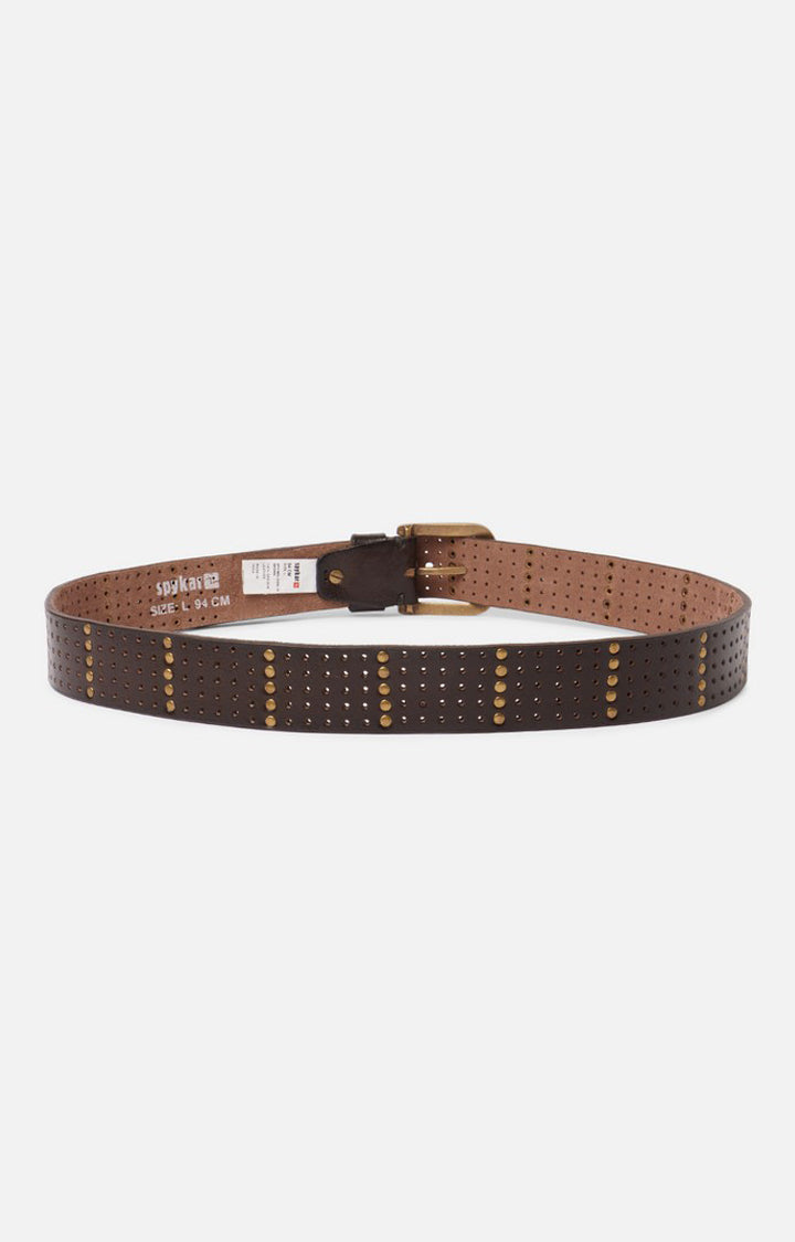Spykar Men Brown Genuine Leather Belt