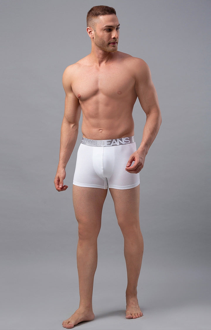 Men Cotton Blend Trunk Pack Of 2- Underjeans By Spykar