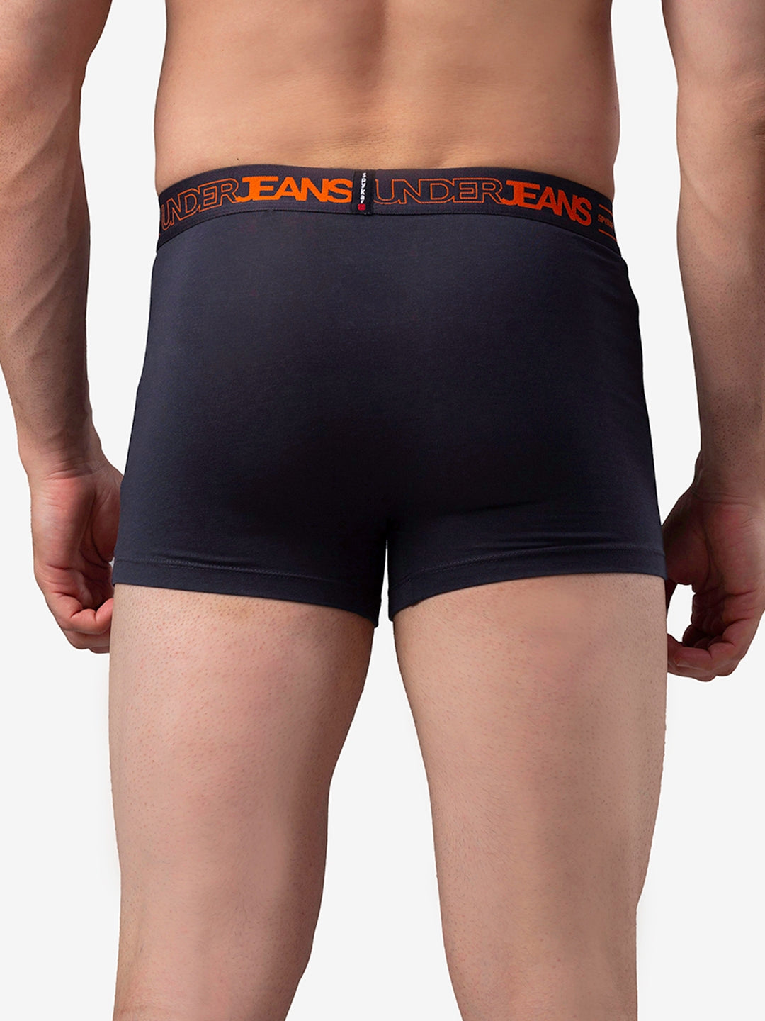 Men Cotton Blend Trunk Pack Of 2- Underjeans By Spykar