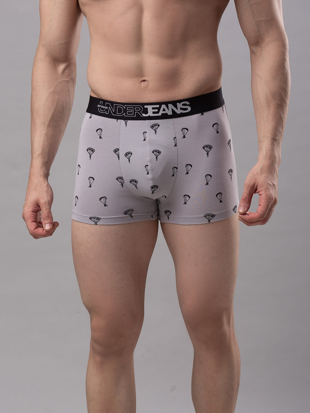Men Cotton Blend Trunk Pack Of 1- Underjeans By Spykar