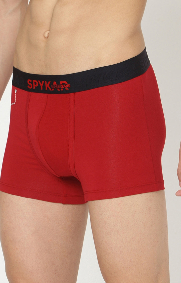 Men Cotton Blend Trunk Pack Of 1- Underjeans By Spykar