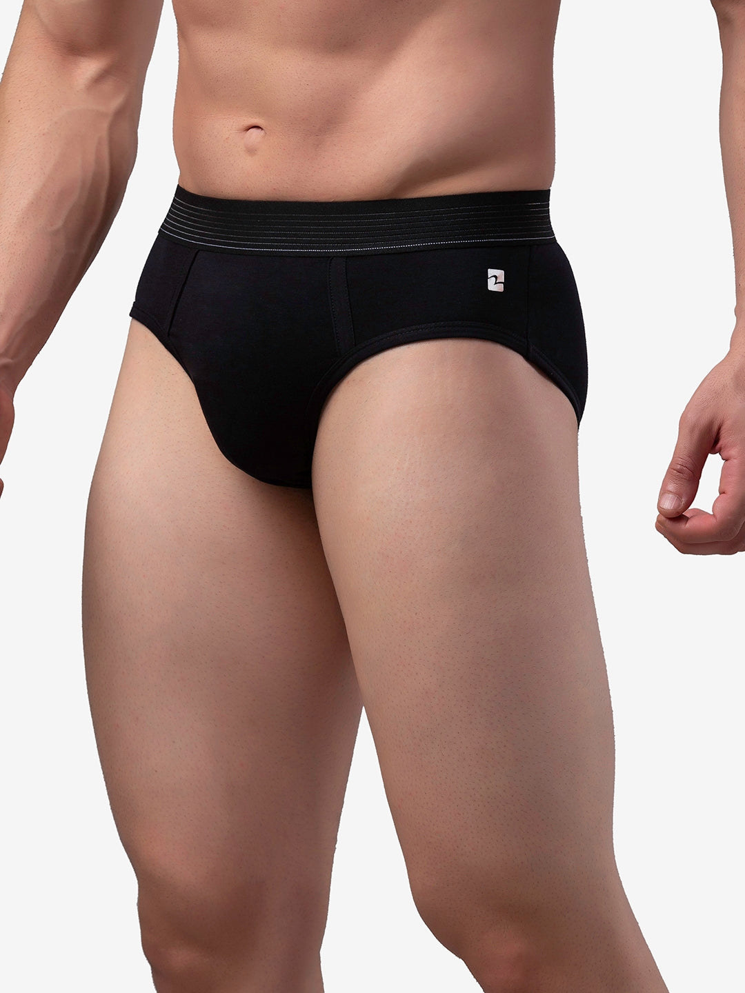 Men Cotton Blend Brief (Pack Of 2)- Underjeans By Spykar