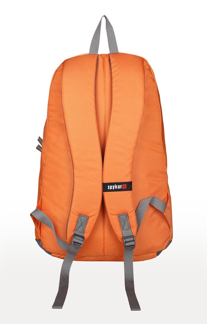 Spykar Orange Printed Backpack