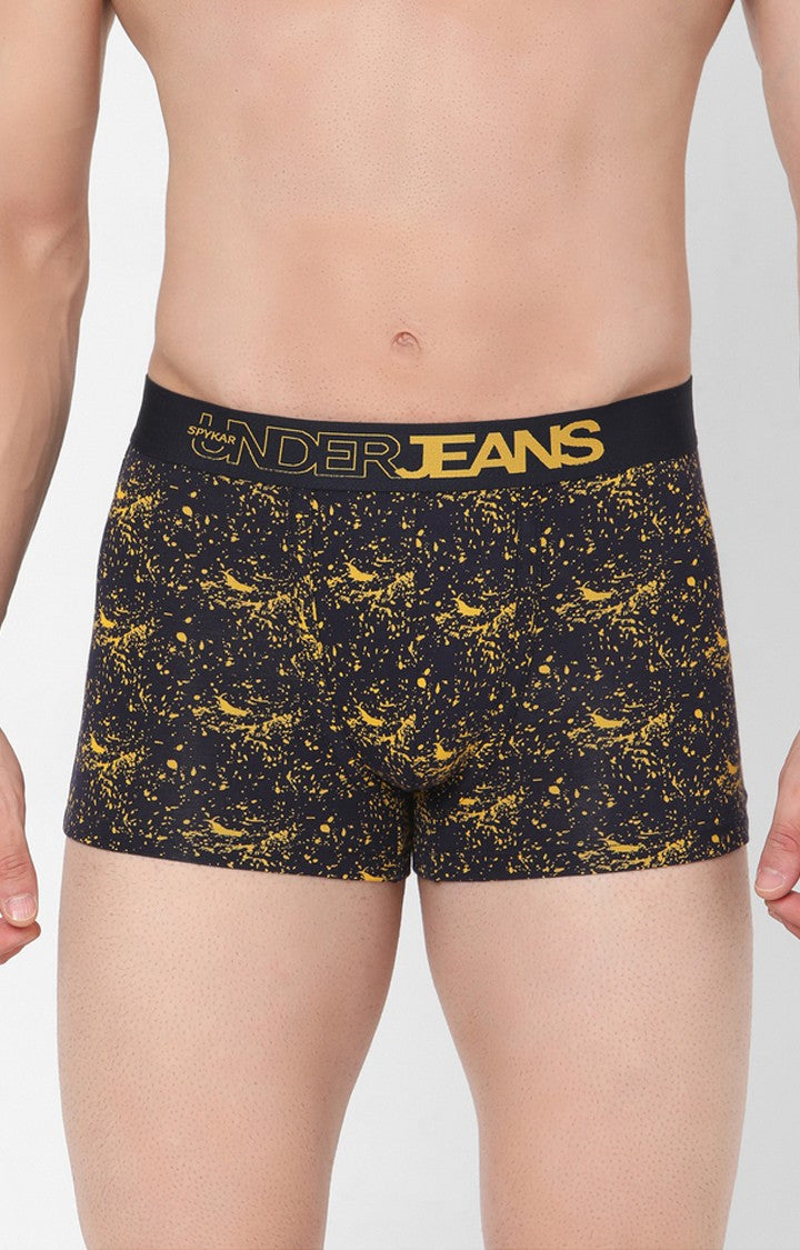 Underjeans By Spykar Men Navy Blue Trunks