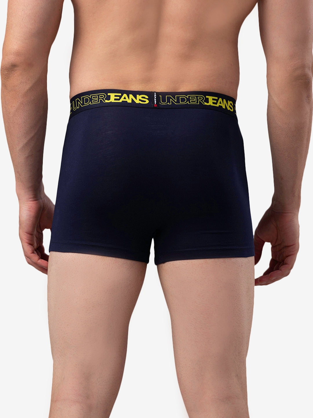 Men Cotton Blend Trunk Pack Of 2- Underjeans By Spykar