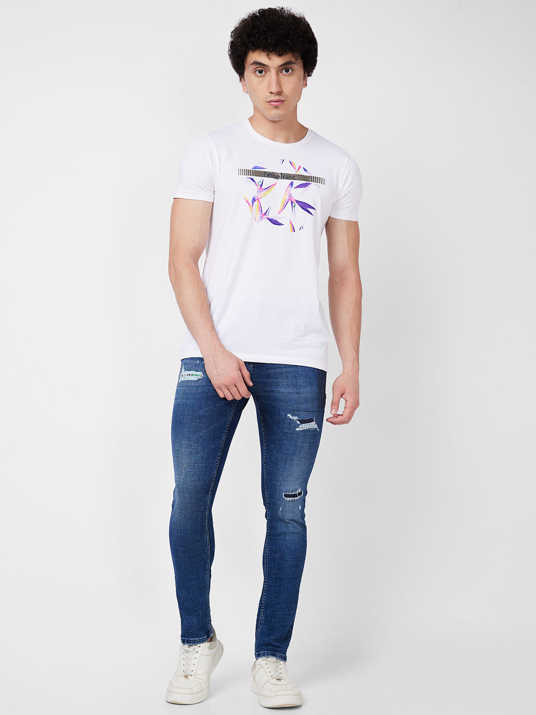 Spykar Low Rise Slim Fit Blue Jeans For Men