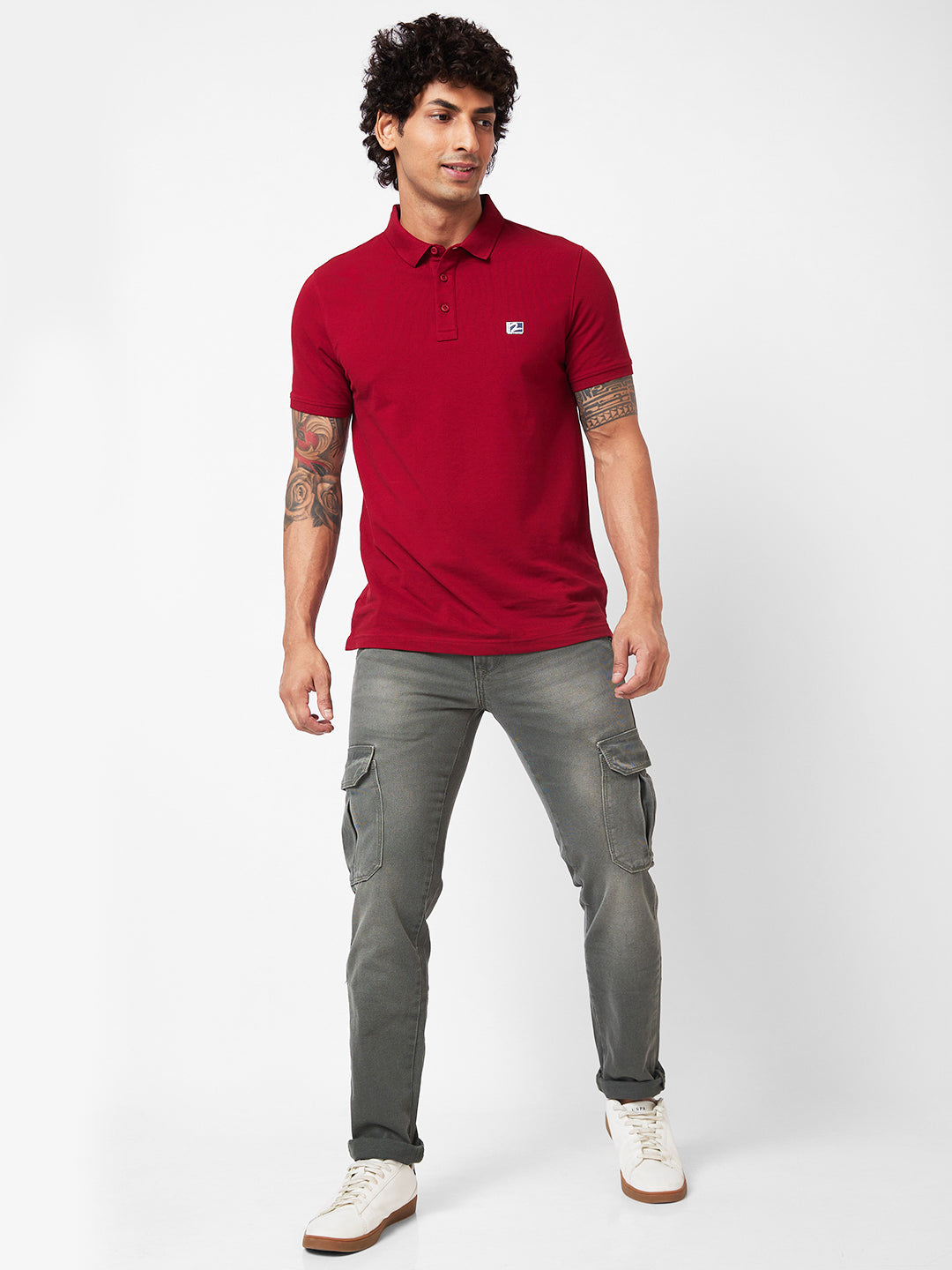 Spykar Mid-Rise Regular Fit Green Jeans For Men