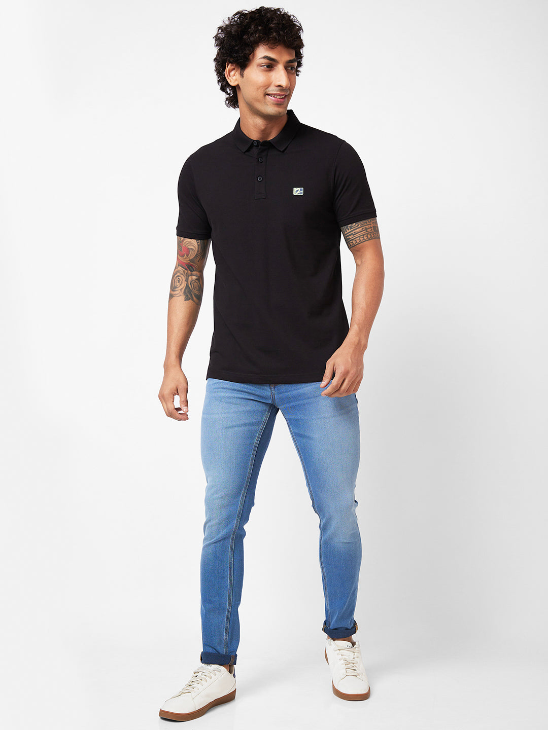 Spykar Low-Rise Slim Fit Blue Jeans For Men