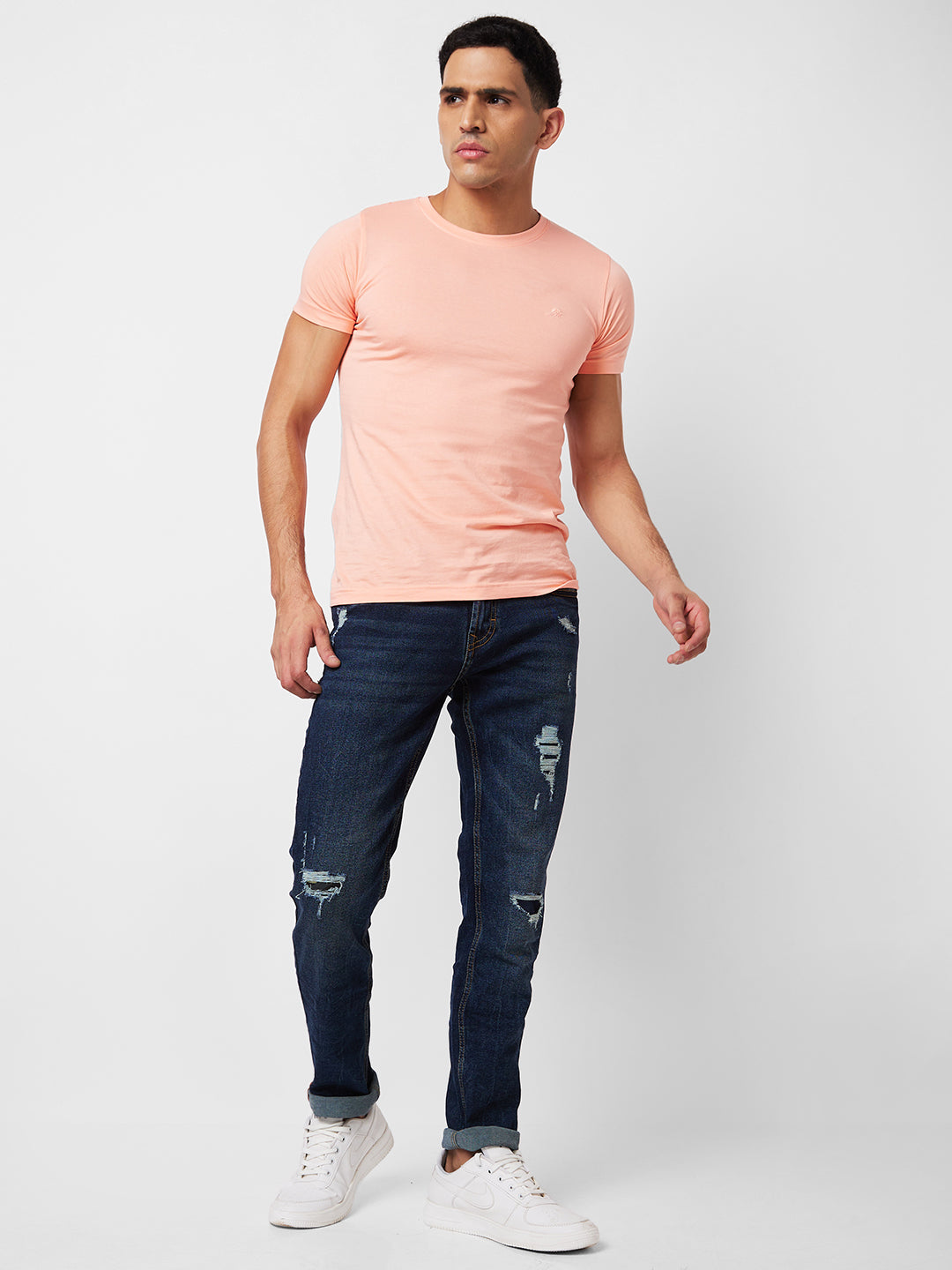 Spykar Low Rise Skinny Fit Blue Jeans For Men