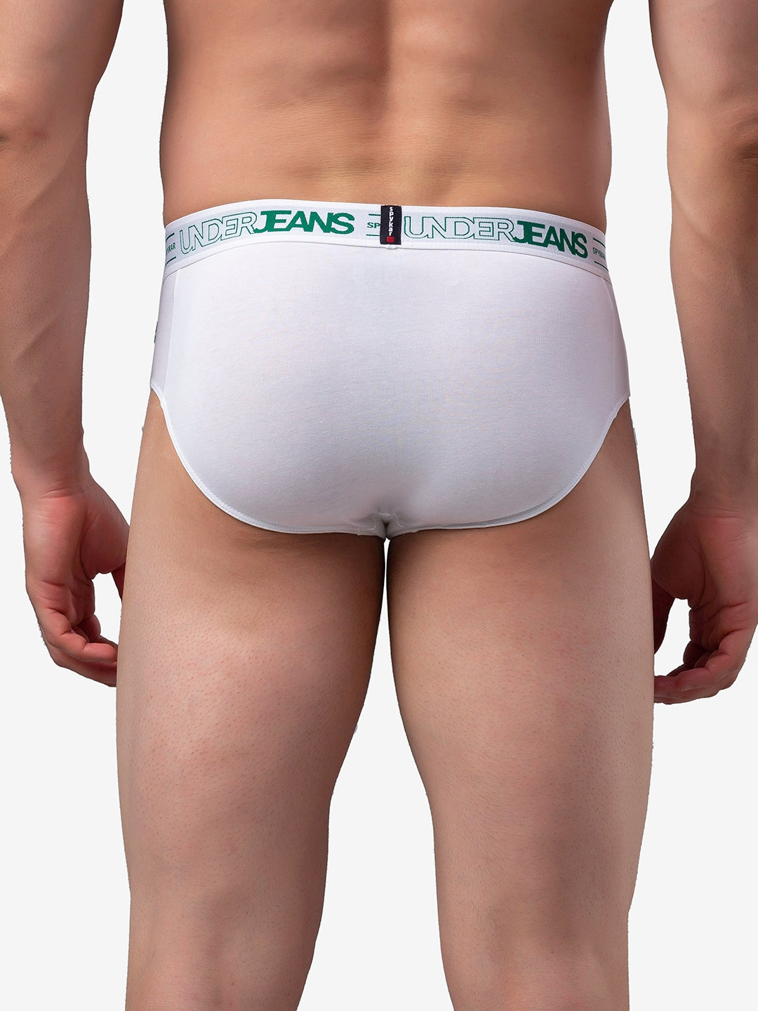 Men Cotton Blend Brief (Pack Of 2)- Underjeans By Spykar