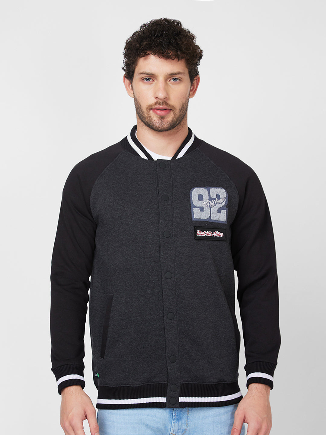 Spykar M and arin Collar Full Sleeve Sweatshirt For Men