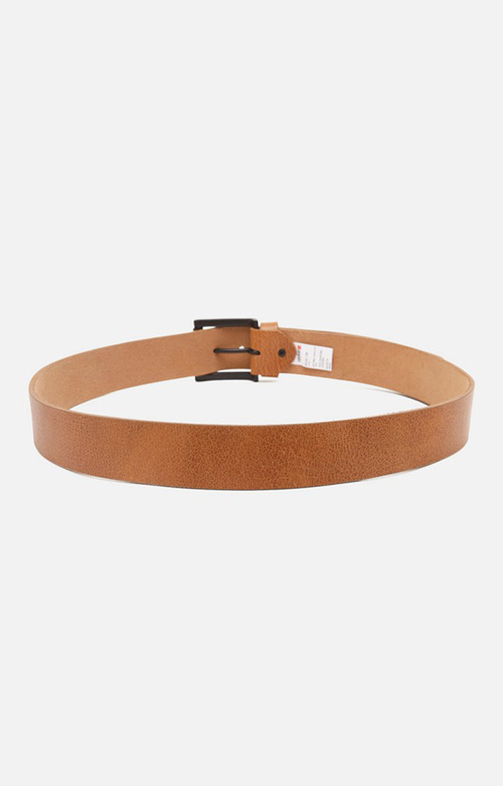 Spykar Men Tan Genuine Leather Belt