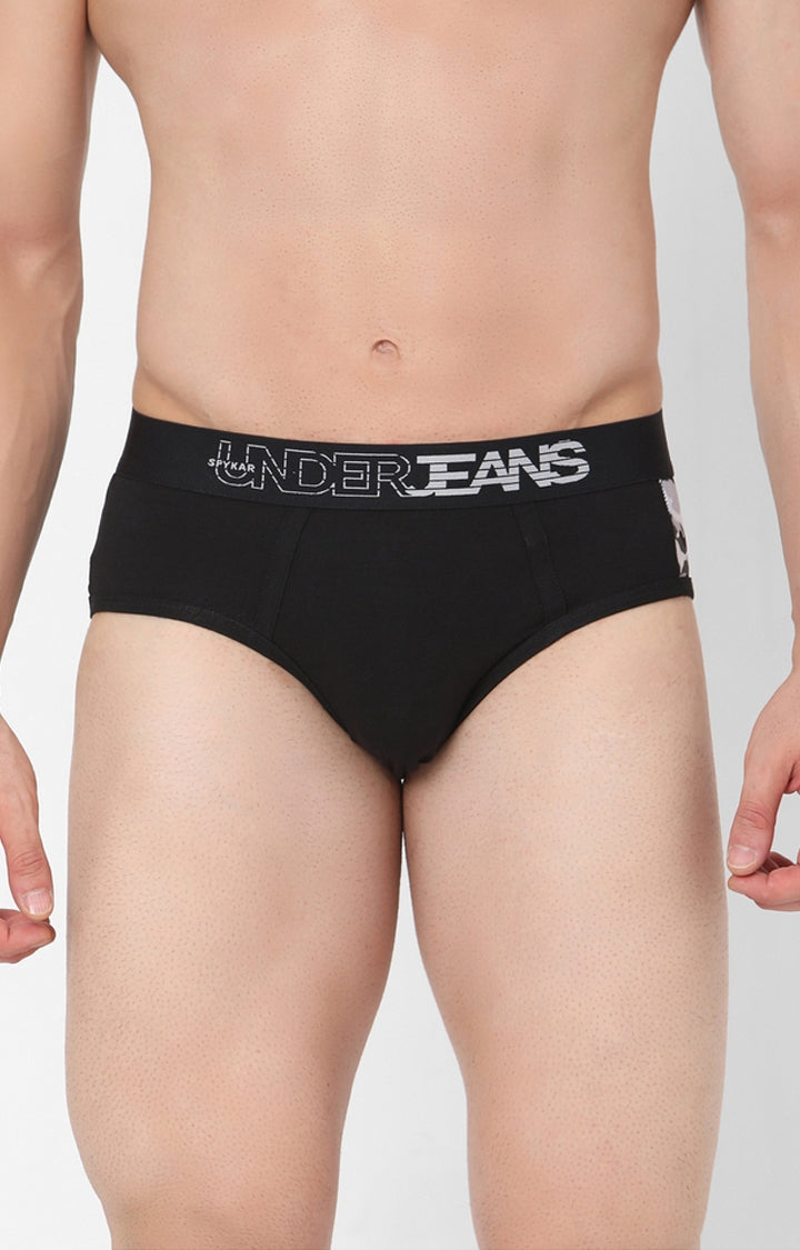 Men Cotton Blend Brief (Pack Of 1)- Underjeans By Spykar