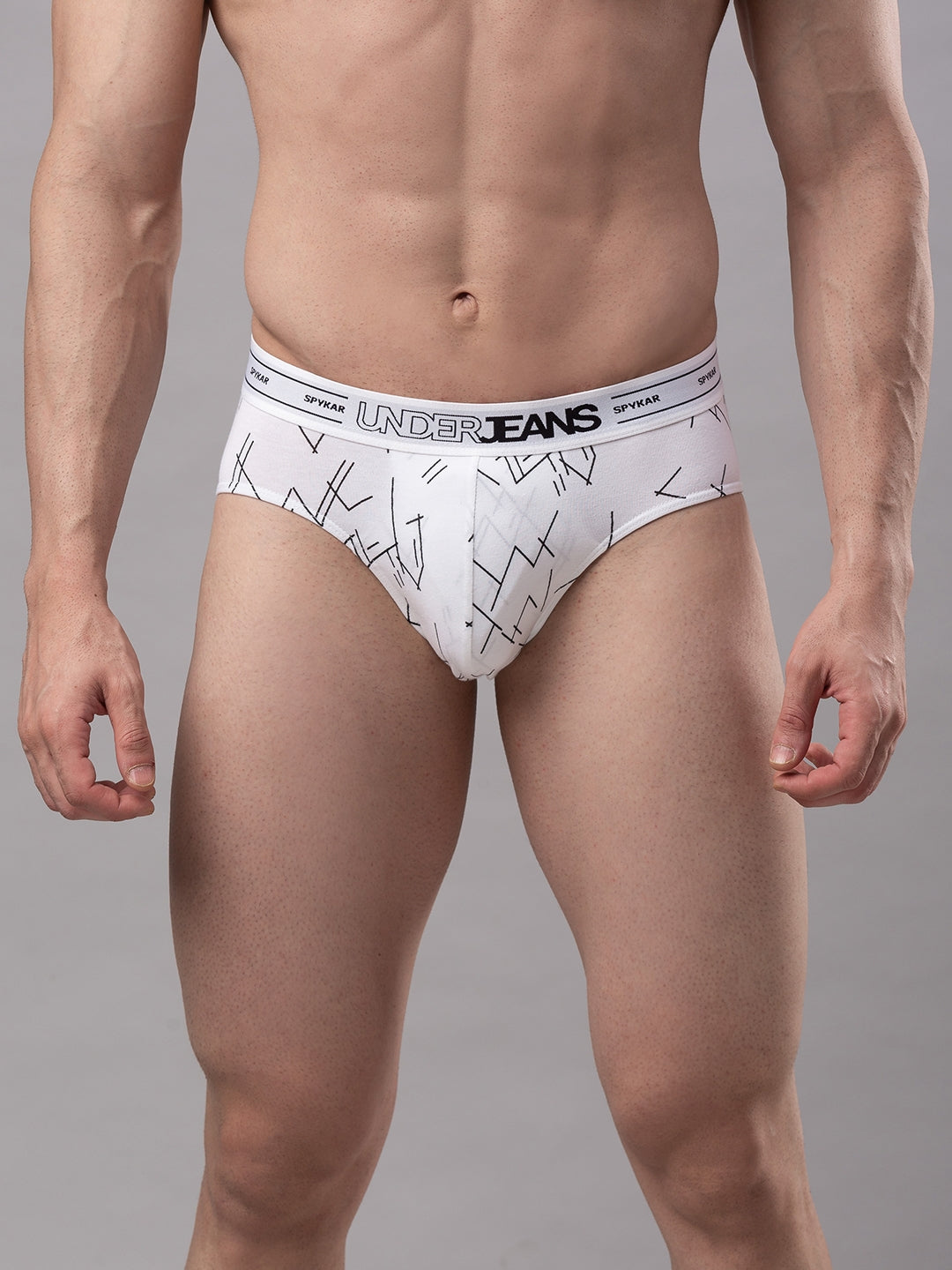 Men Cotton Blend Brief Pack Of 1- Underjeans By Spykar