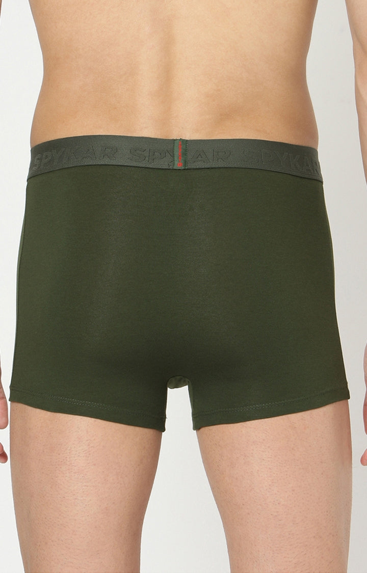 Men Cotton Blend Trunk Pack Of 1- Underjeans By Spykar