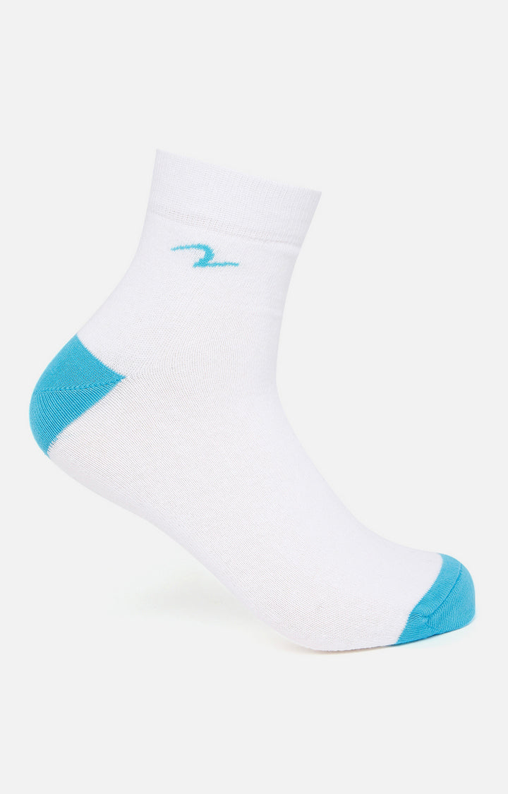 Spykar Blue & Yellow Solid Ankle Length Socks