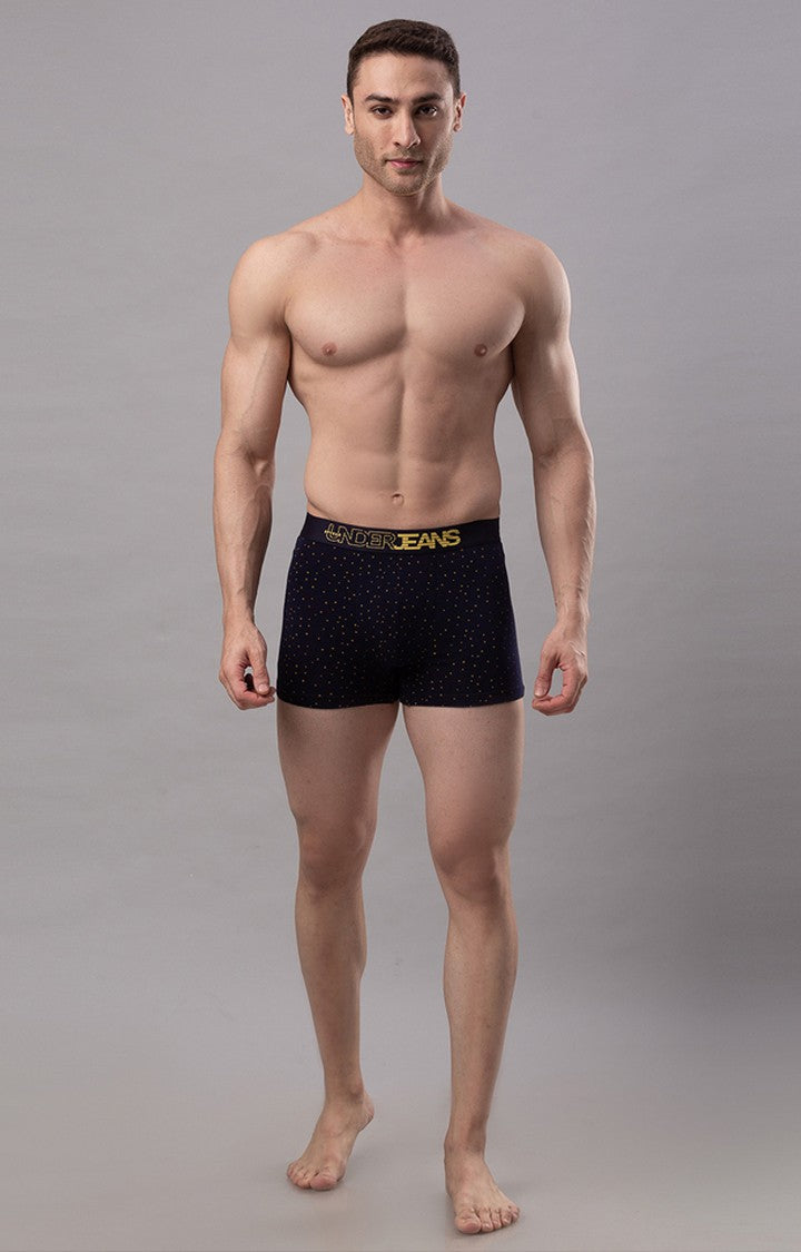 Underjeans By Spykar Men Navy Blue Trunks