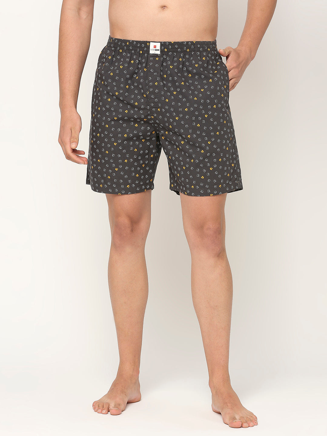 Underjeans By Spykar Men Printed Cotton Boxer