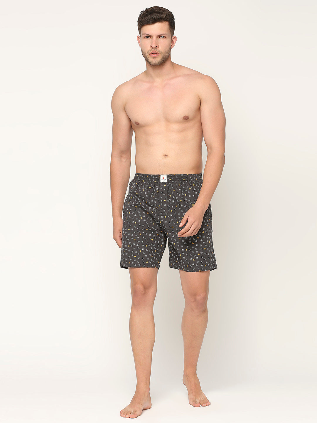 Underjeans By Spykar Men Printed Cotton Boxer