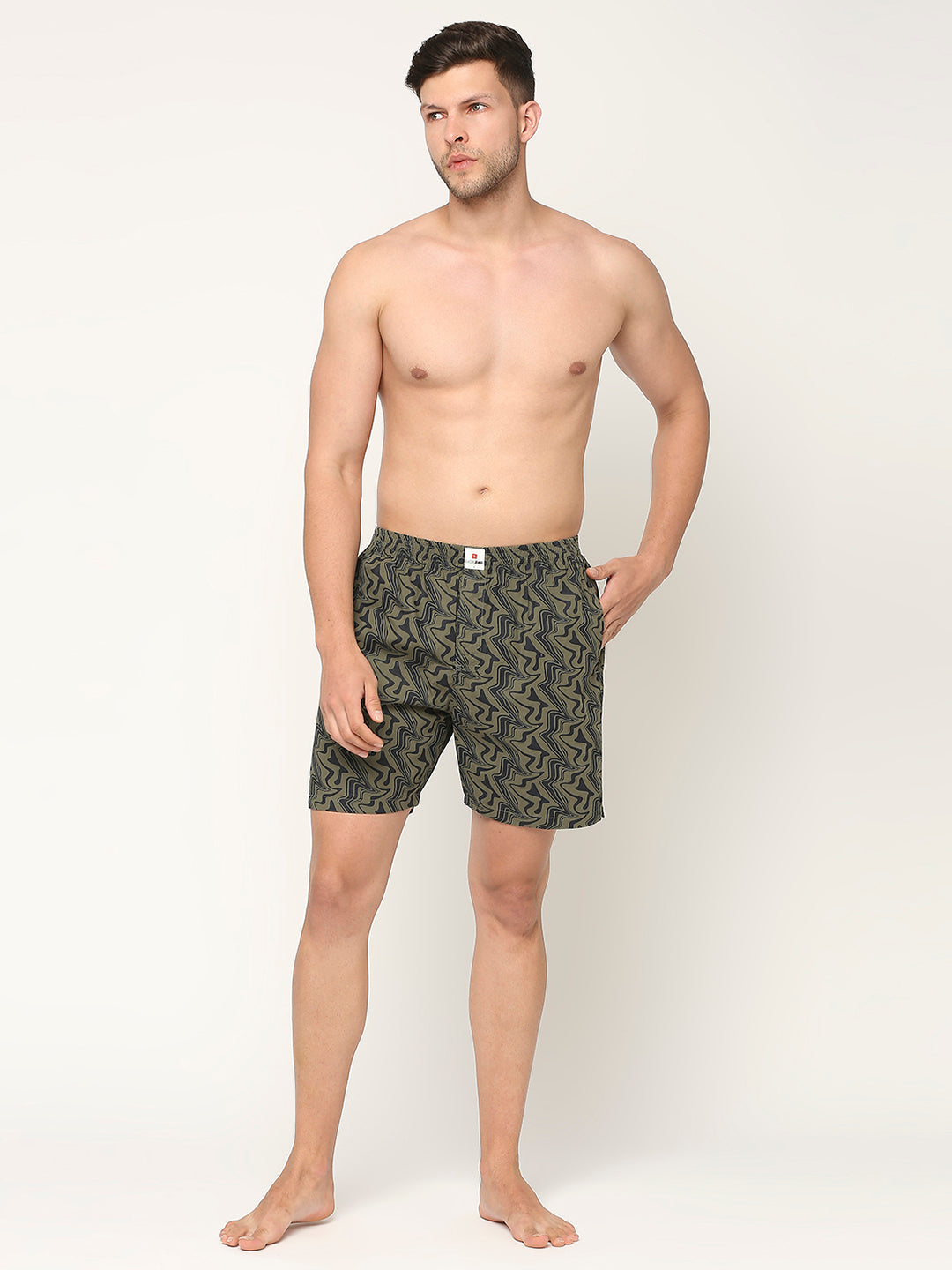 Underjeans By Spykar Men Printed Cotton Boxer