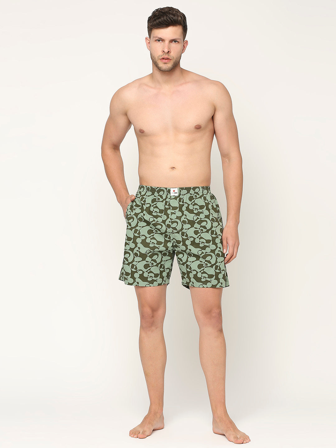 Underjeans By Spykar Men Printed Cotton Boxer