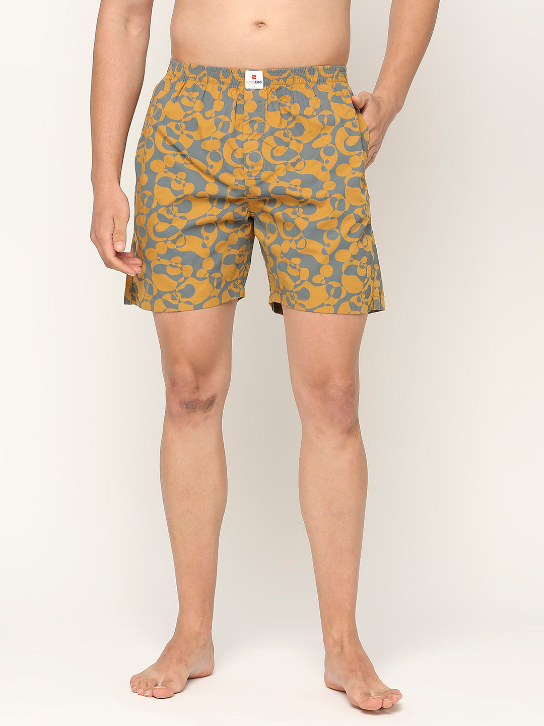 Underjeans By Spykar Men Printed Cotton Boxer