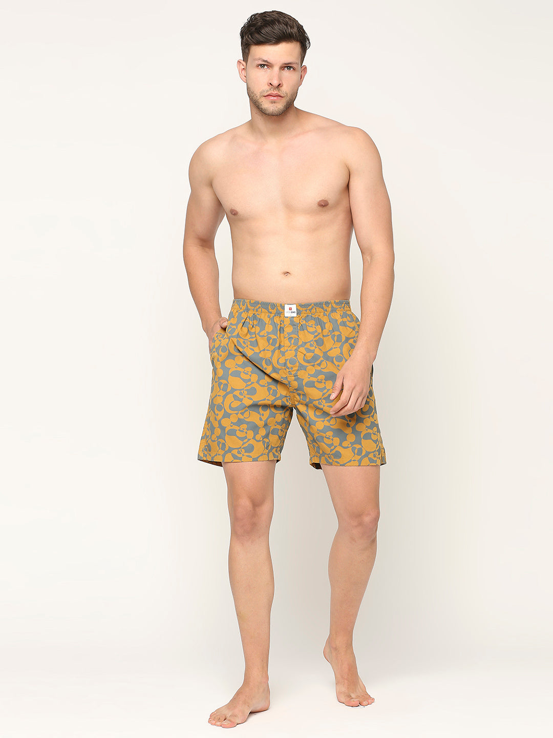 Underjeans By Spykar Men Printed Cotton Boxer