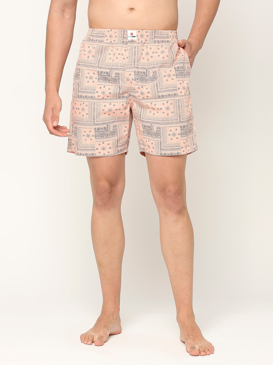Underjeans By Spykar Men Printed Cotton Boxer