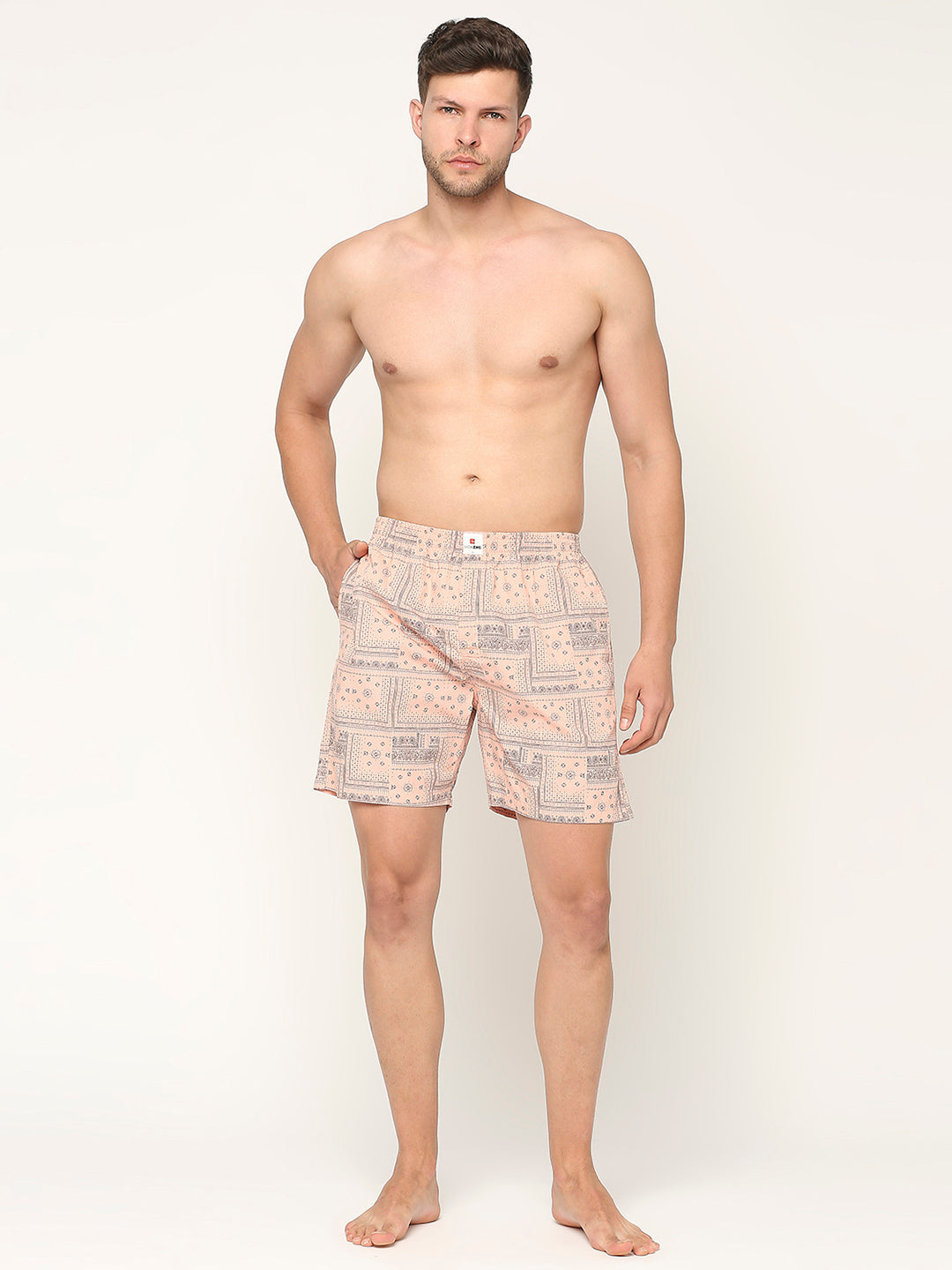 Underjeans By Spykar Men Printed Cotton Boxer