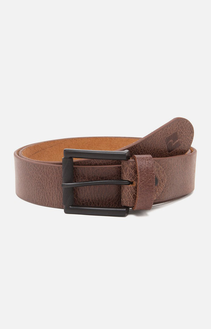 Spykar Men Brown Genuine Leather Belt
