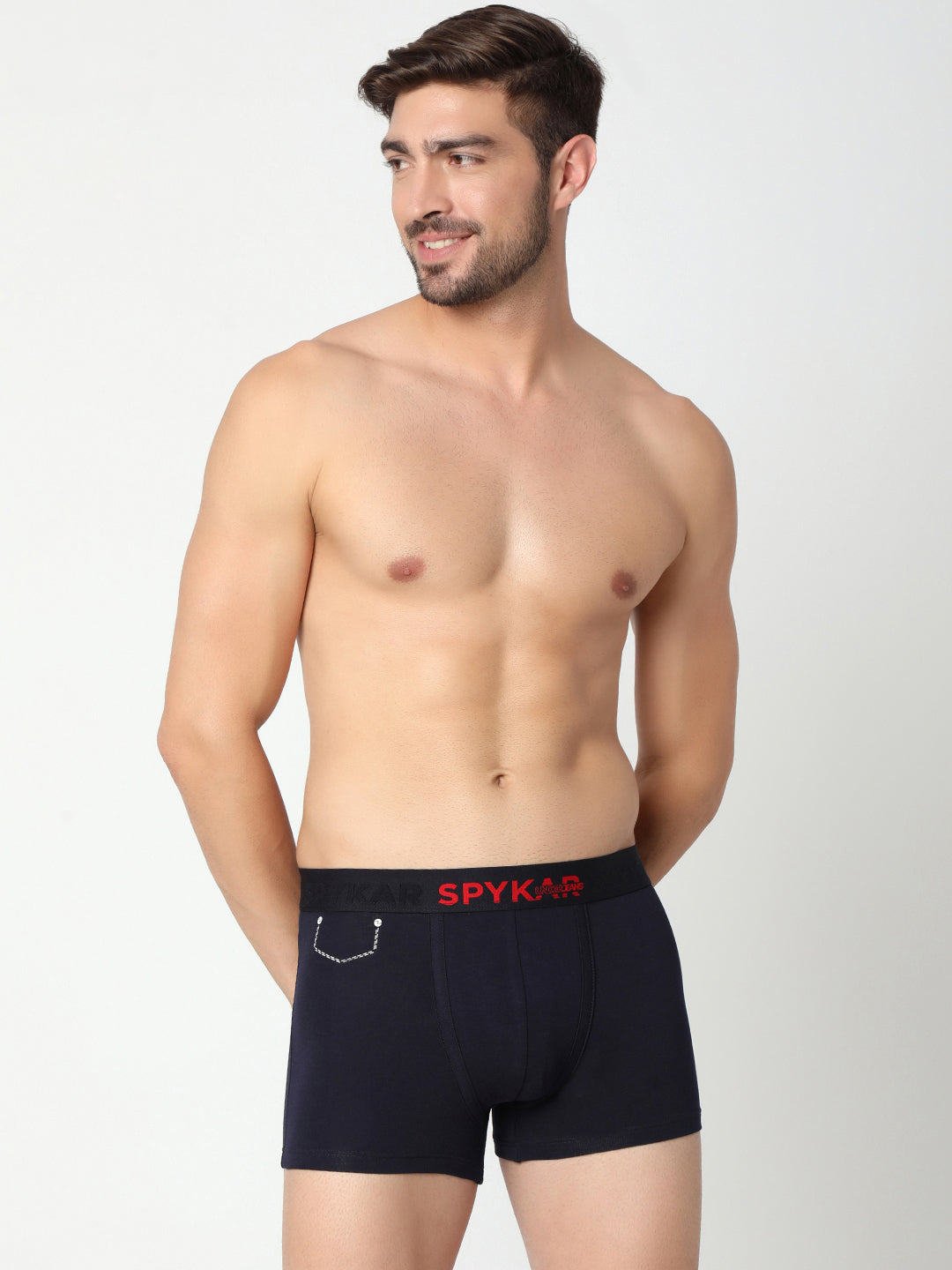 Underjeans By Spykar Men Assorted Cotton Blend Trunk (Pack Of 2)