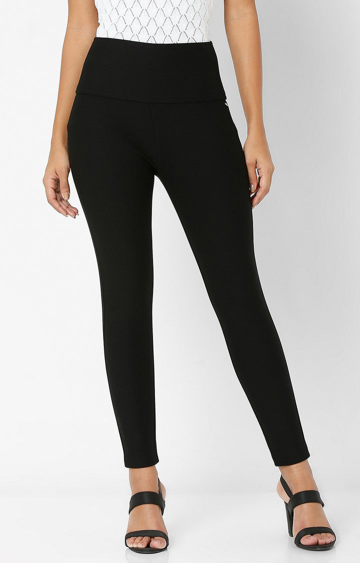 Spykar Black Trackpant For Women