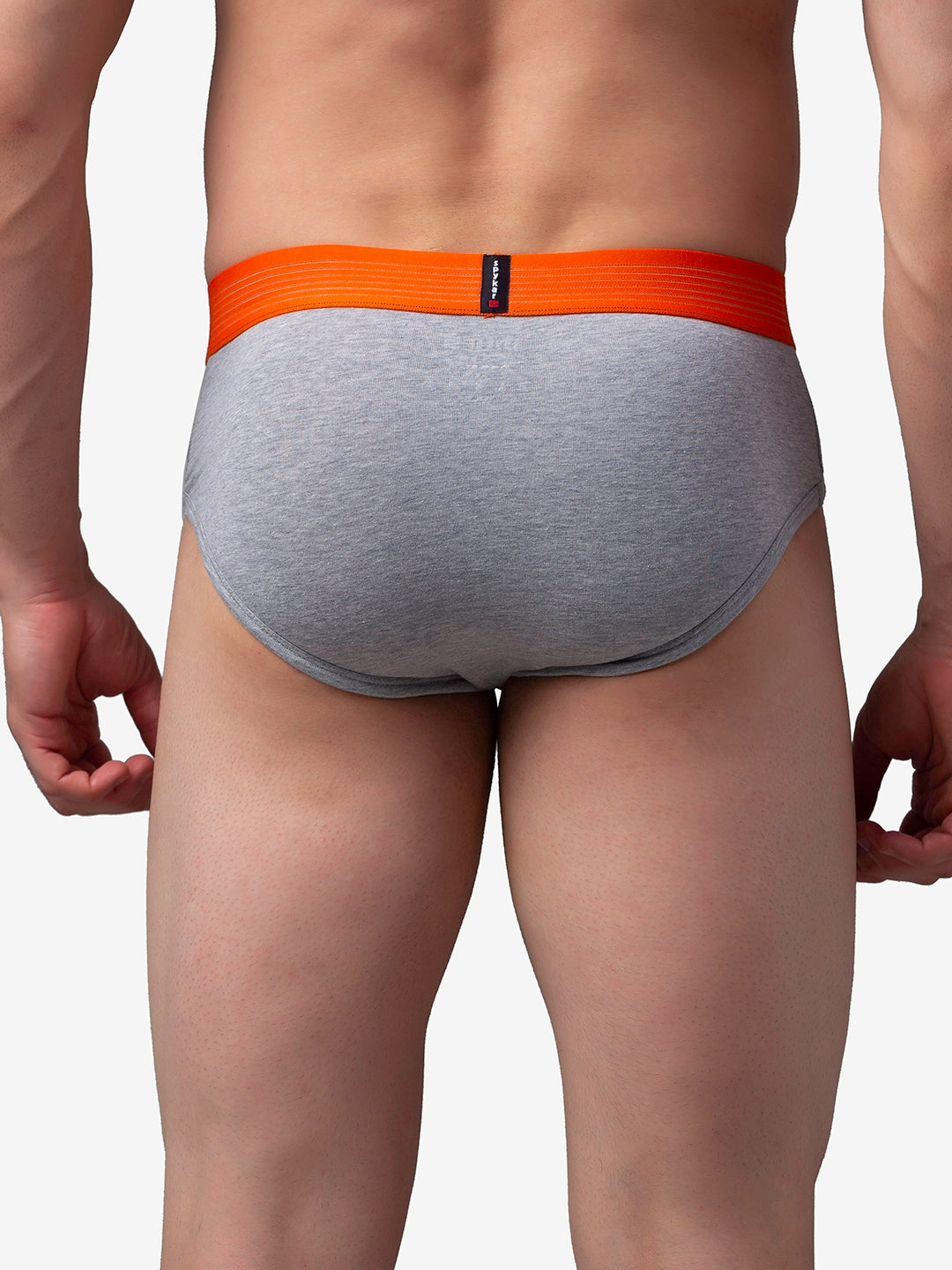 Men Cotton Blend Brief (Pack Of 2)- Underjeans By Spykar