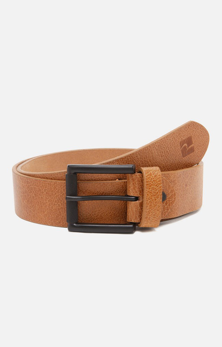 Spykar Men Tan Genuine Leather Belt