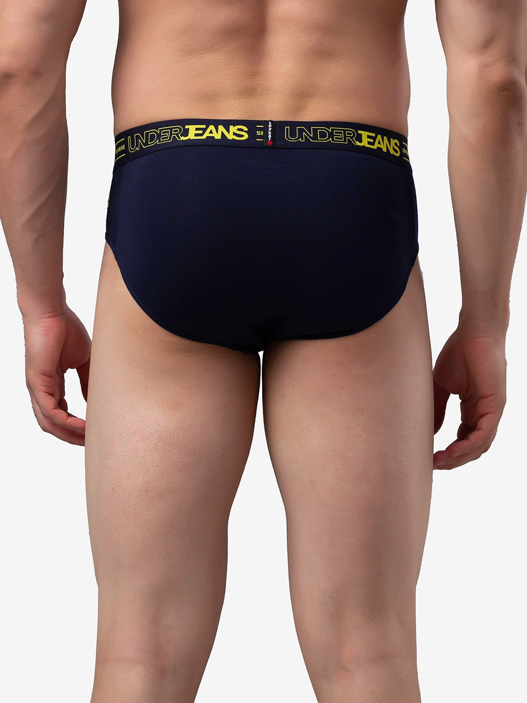 Men Cotton Blend Brief (Pack Of 2)- Underjeans By Spykar