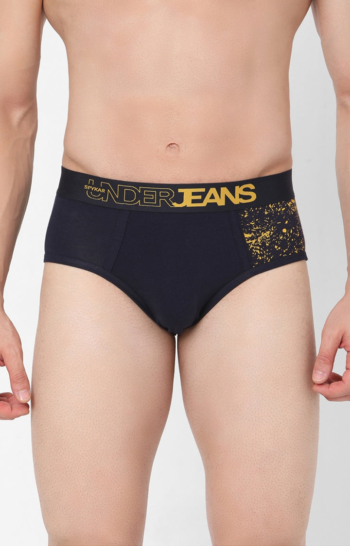 Men Cotton Blend Brief Pack Of 1- Underjeans By Spykar