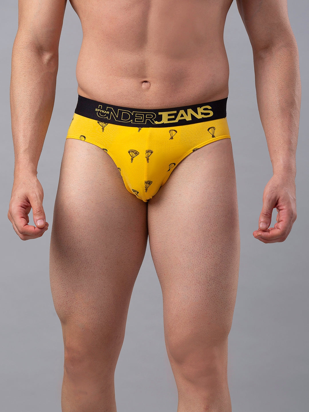 Men Cotton Blend Brief (Pack Of 1)- Underjeans By Spykar