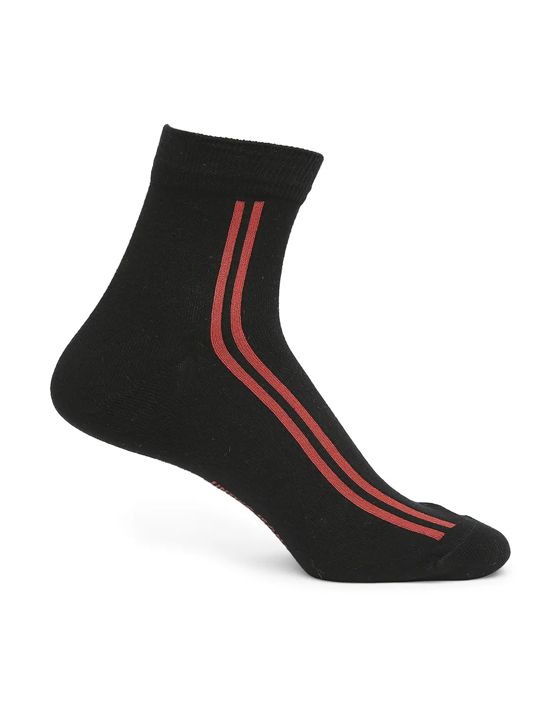Men Premium White & Black Ankle Length Socks - Pack Of 2- Underjeans by Spykar