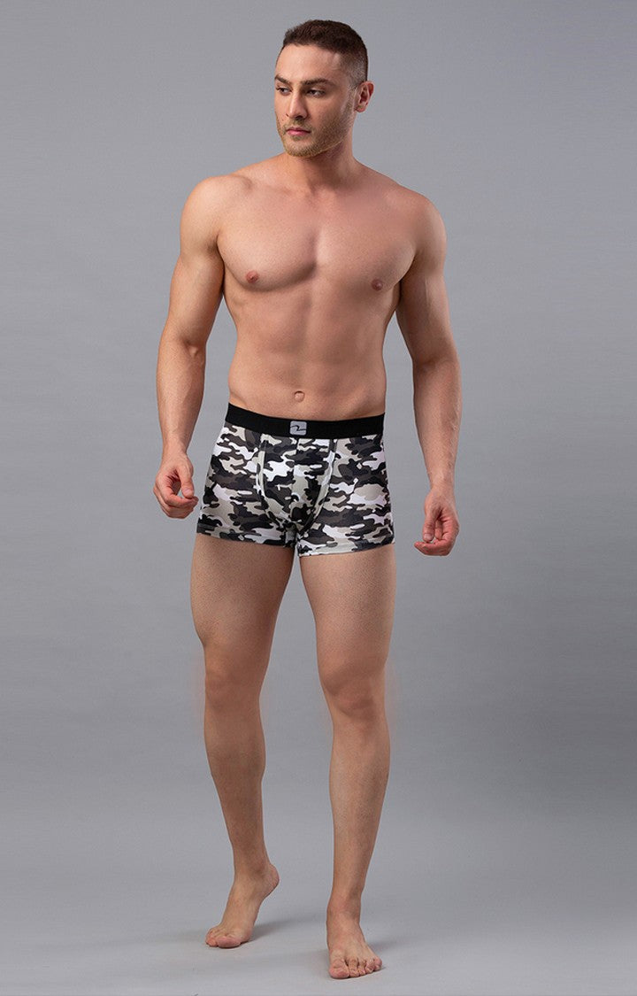 Underjeans By Spykar Men Multicolour Printed Trunks