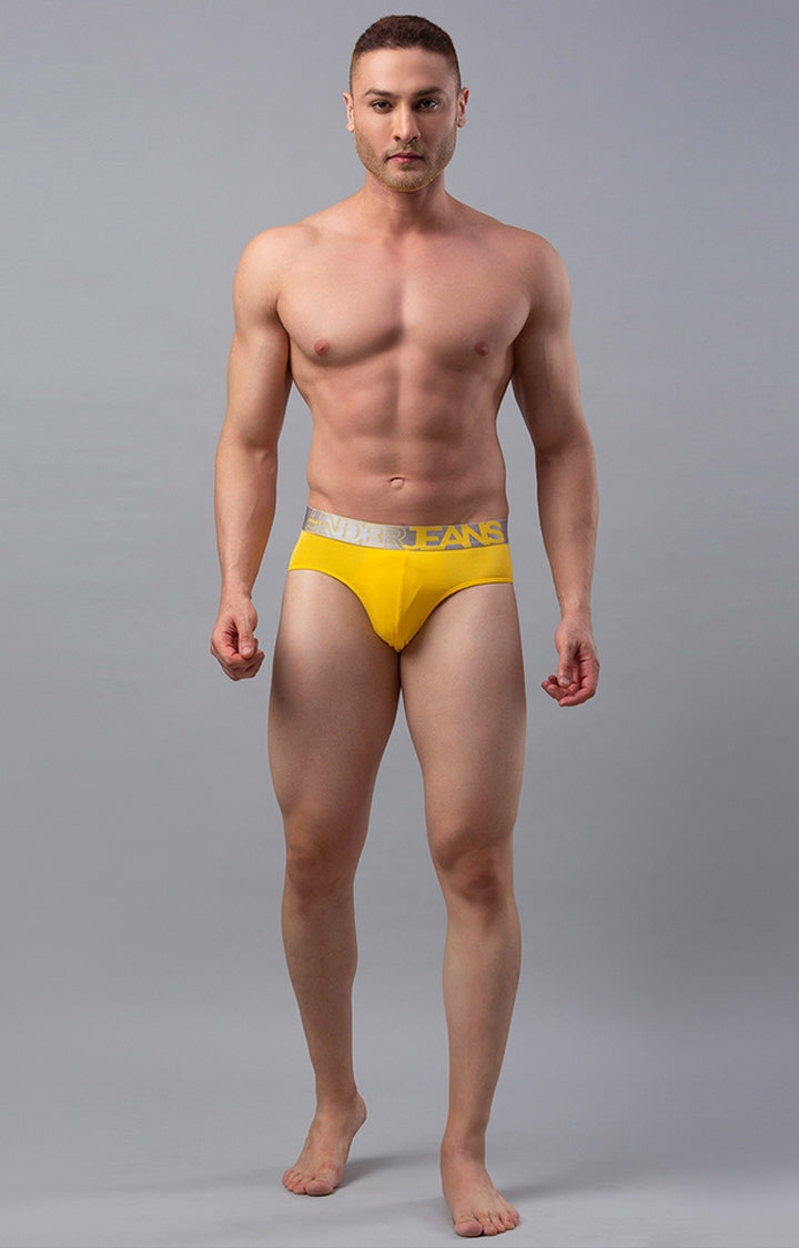 Men Cotton Blend Brief (Pack Of 1)- Underjeans By Spykar