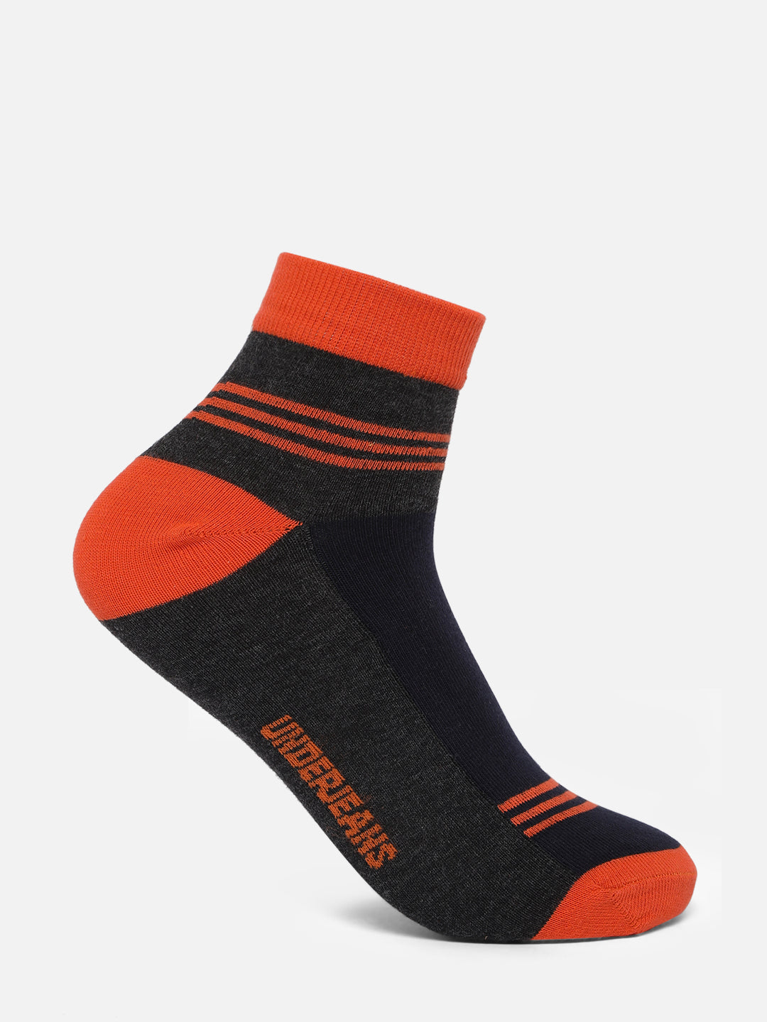 Men Assorted Ankle Length (Non Terry) Socks Pack Of 2- Underjeans By Spykar