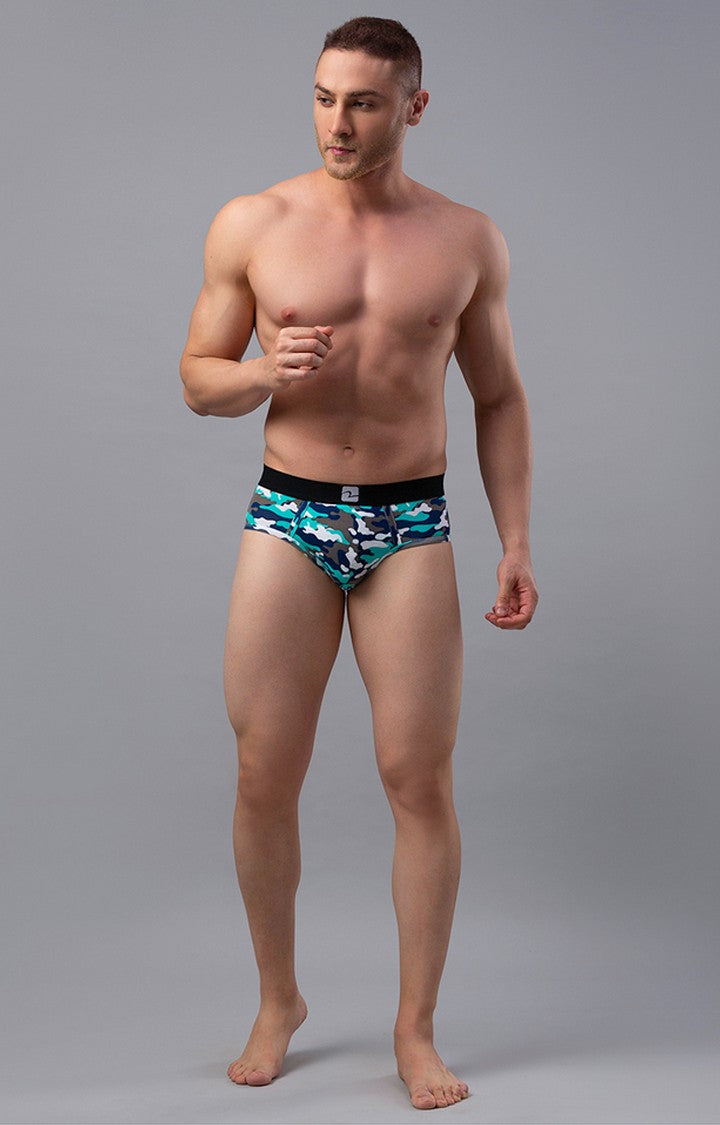 Print Cotton Brief For Men - Underjeans By Spykar