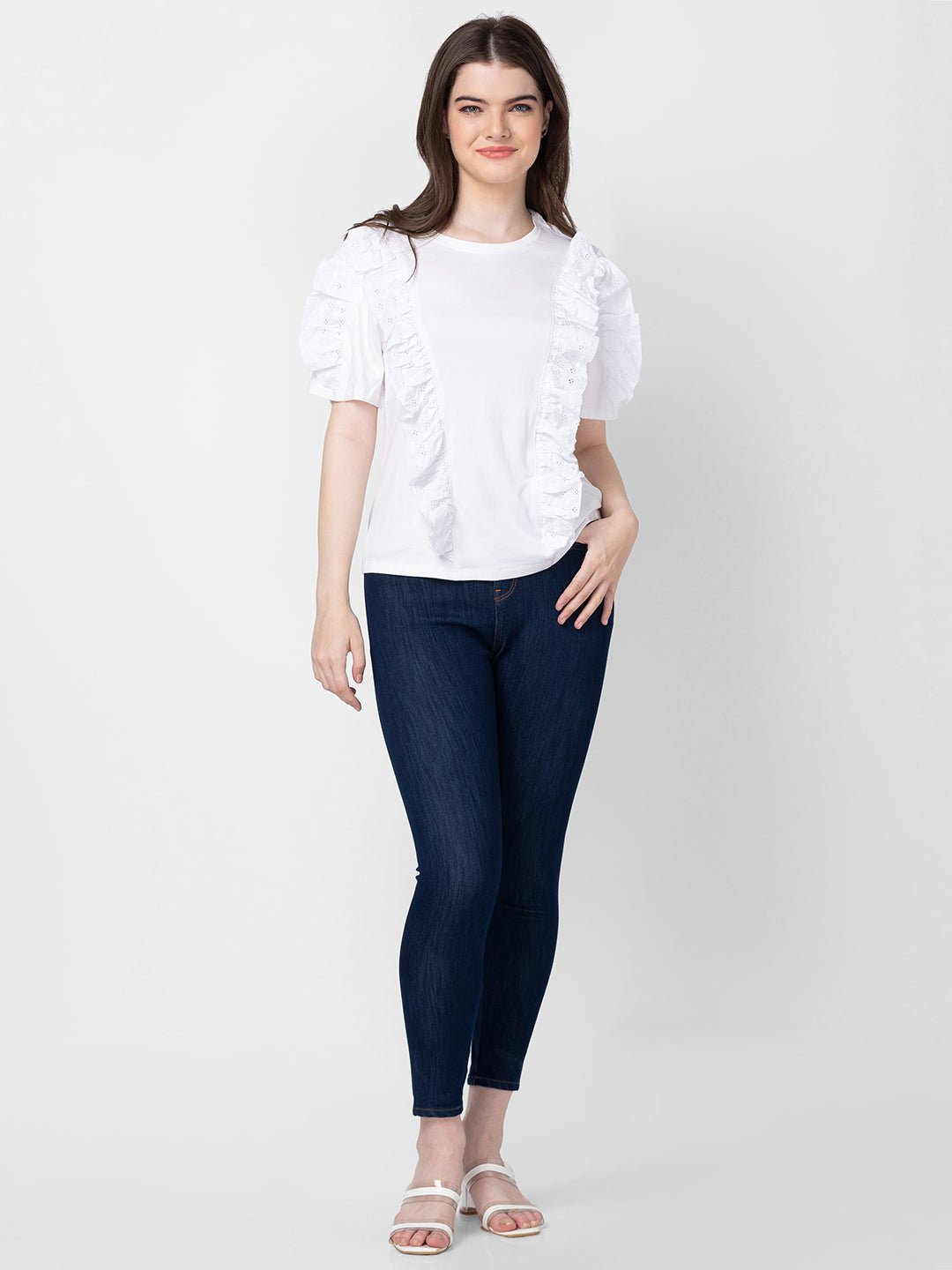 Spykar Women Dark Blue Cotton Super Skinny Ankle Length Jeans (Alexa)