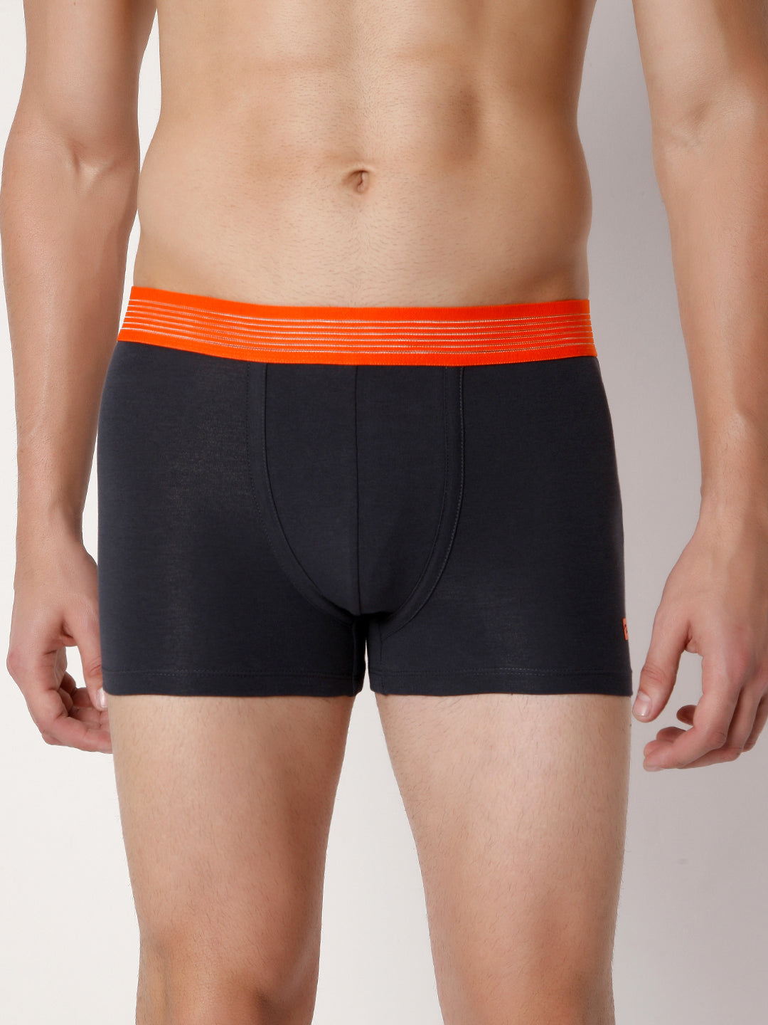 Men Darkgrey Cotton Blend Trunk- Underjeans By Spykar