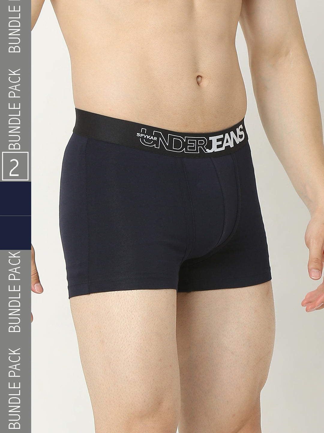 Underjeans By Spykar Men Navy Trunk Pack Of 2